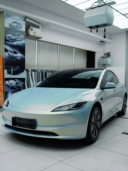 Matte Yuanfeng Blue Charm Gold Car Vinyl Wrap  review 