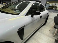 Toyota Gloss PET Diamond Gold White Car Vinyl Wrap review 2