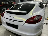 Toyota Gloss PET Diamond Gold White Car Vinyl Wrap review 1