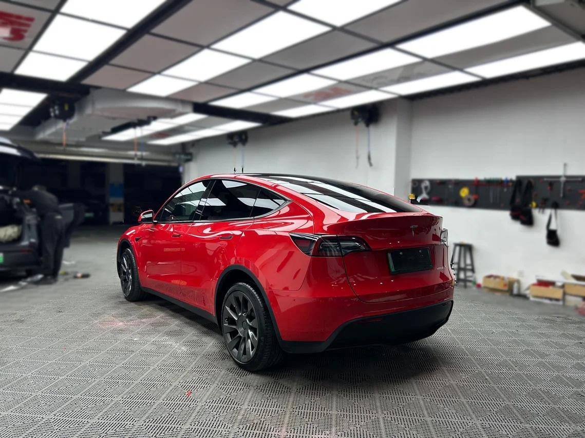 Super Gloss Candy Red Car Vinyl Wrap review fdgreg 03