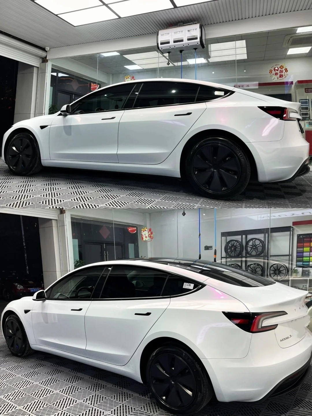 BMW Gloss PET Diamond Pink White Car Vinyl Wrap review dsfd 02