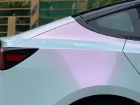 BMW Gloss PET Diamond Pink White Car Vinyl Wrap review 1
