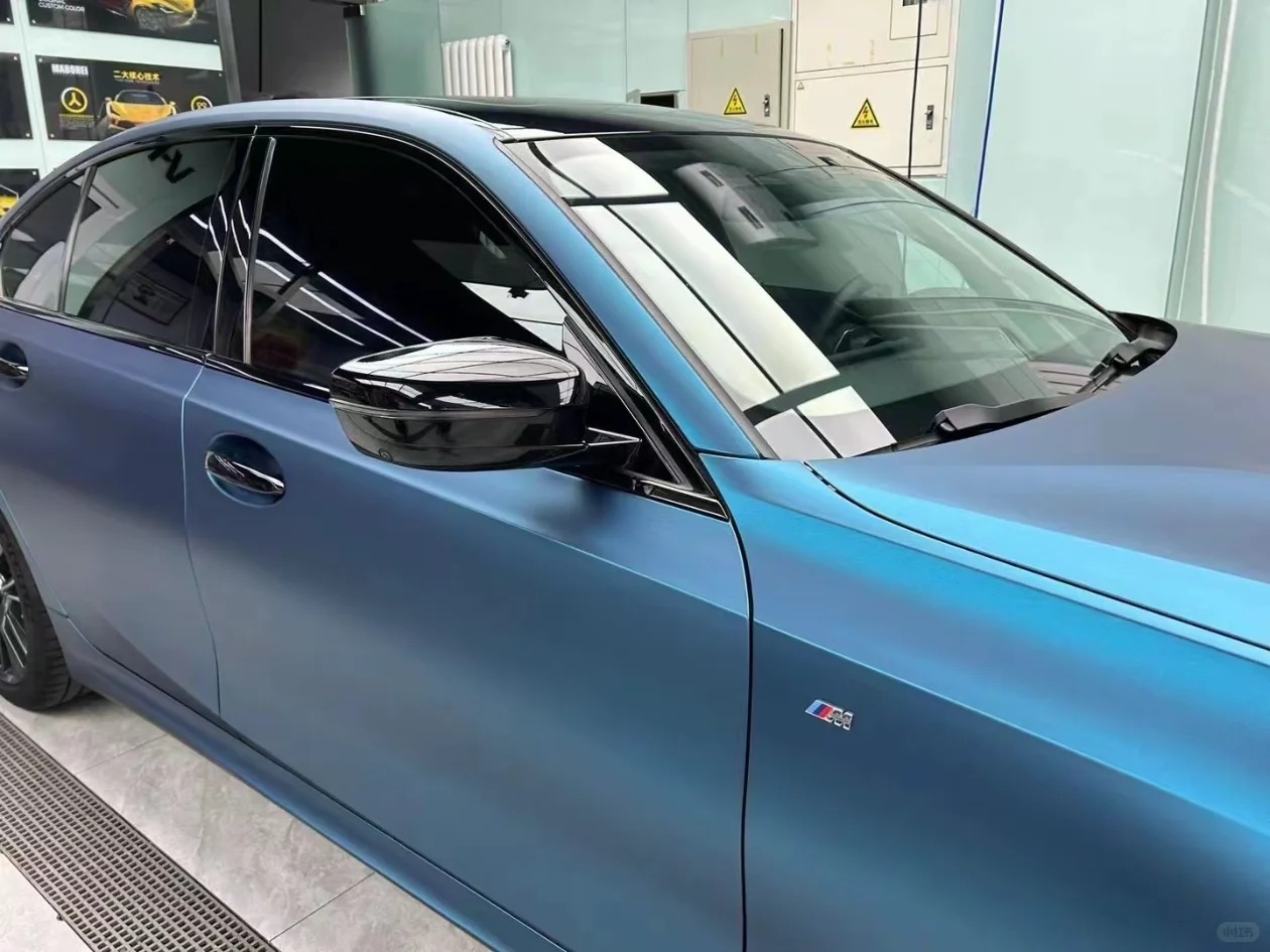 Matte Night Blue Car Vinyl Wrap review segrg 02