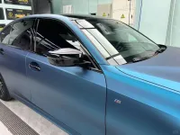 Matte Night Blue Car Vinyl Wrap review 1