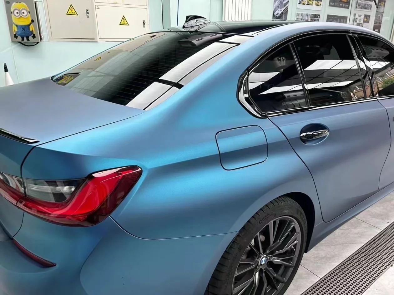 Matte Night Blue Car Vinyl Wrap review segrg 03