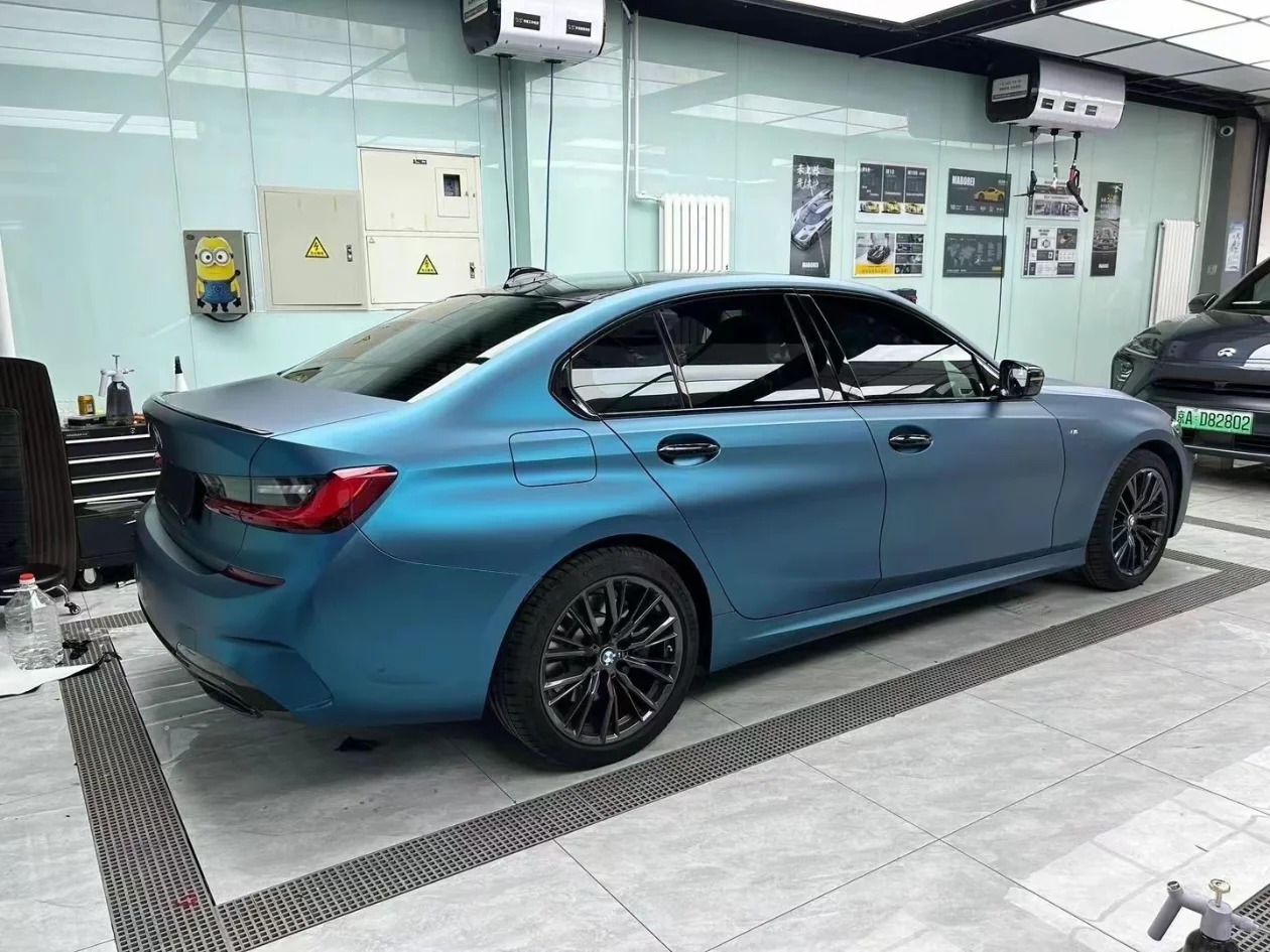 Matte Night Blue Car Vinyl Wrap review 0