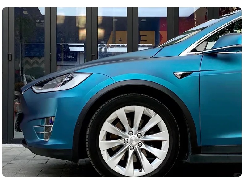 Matte Night Blue Car Vinyl Wrap review sage 02