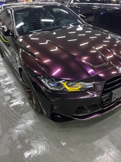 PET Gloss Metallic Gloss Gentian Purple Car Vinyl Wrap review 