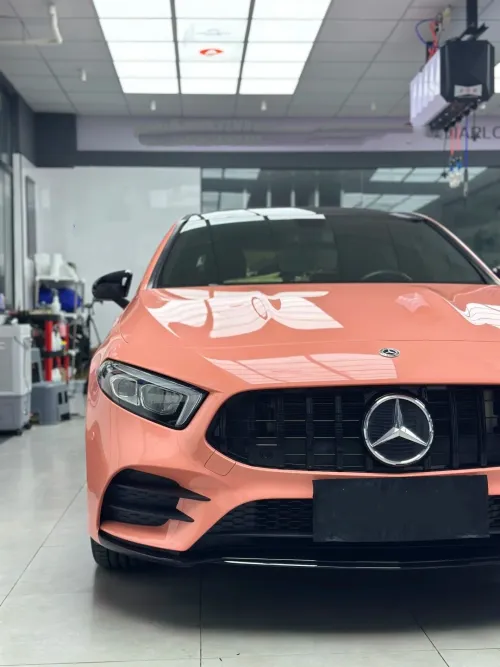 Gloss Coral Orange Car Vinyl Wrap review 
