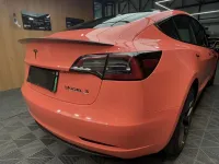 Gloss Coral Orange Car Vinyl Wrap review 2