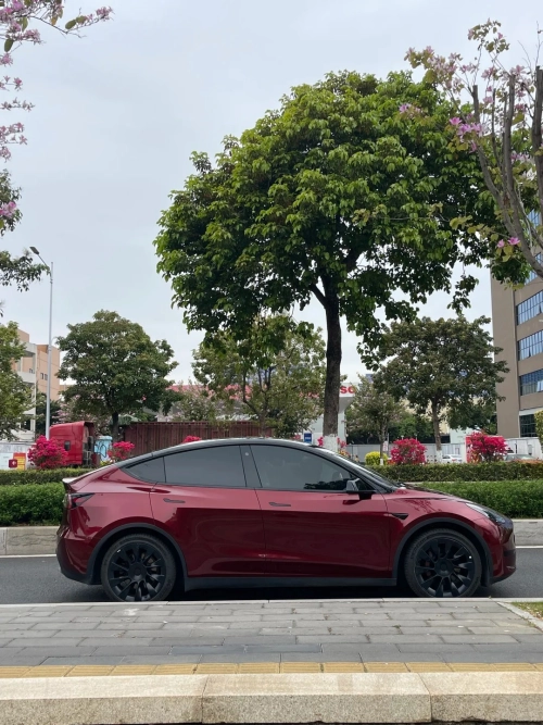 PET Liquid Metallic Dragon Blood Red Car Vinyl Wrap review 