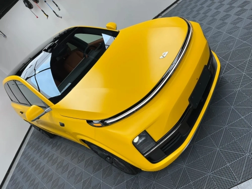 Ultimate Flat Sunflower Yellow Car Vinyl Wrap review 
