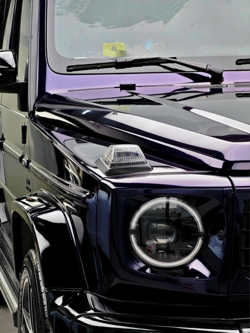 PET Gloss Ghost Midnight Purple Car Vinyl Wrap review 