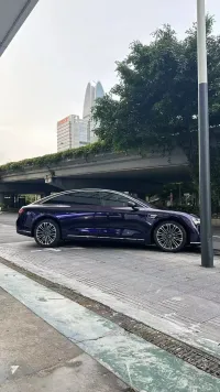 PET Gloss Ghost Midnight Purple Car Vinyl Wrap review 0