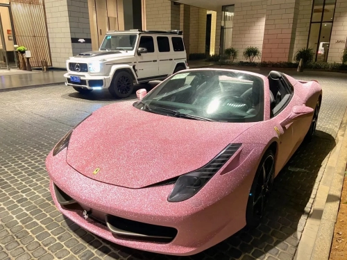 Super Diamond Pink Car Vinyl Wrap review 