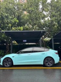 Super Gloss Tanager Blue Car Vinyl Wrap review 0