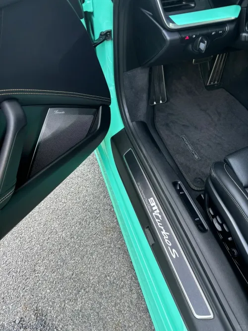 Porsche Gloss Mint Green Car Vinyl Wrap review 