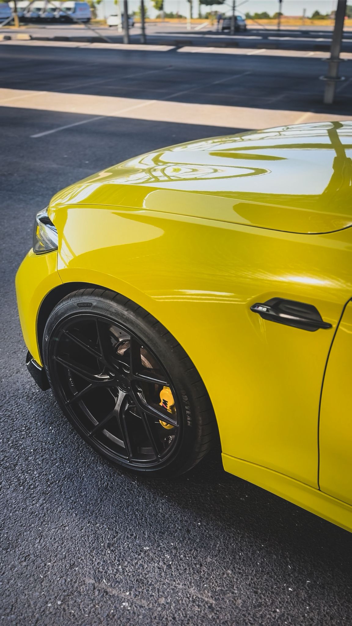 Glossy Crystal Maize Yellow Car Vinyl Wrap review saihb 02