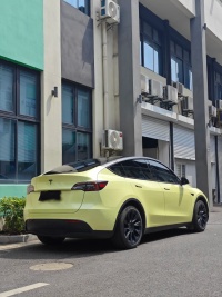 Gloss Chanel Yellow Car Vinyl Wrap review 6