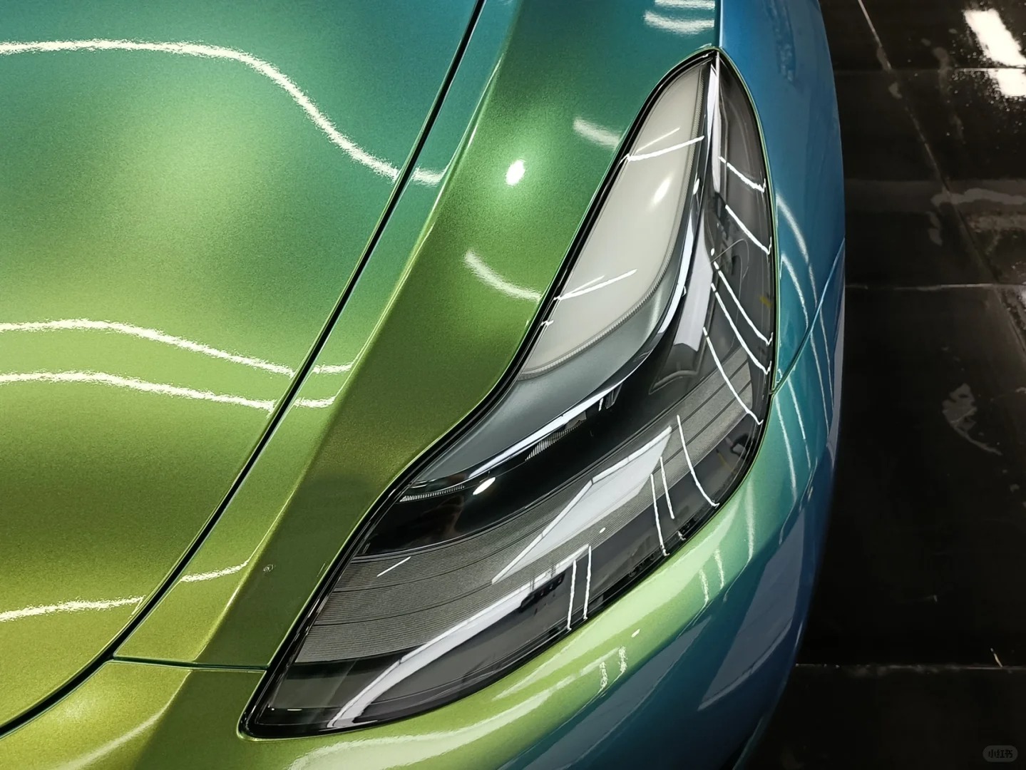 Glossy Chameleon Jungle Green Car Vinyl Wrap review dfbf 02