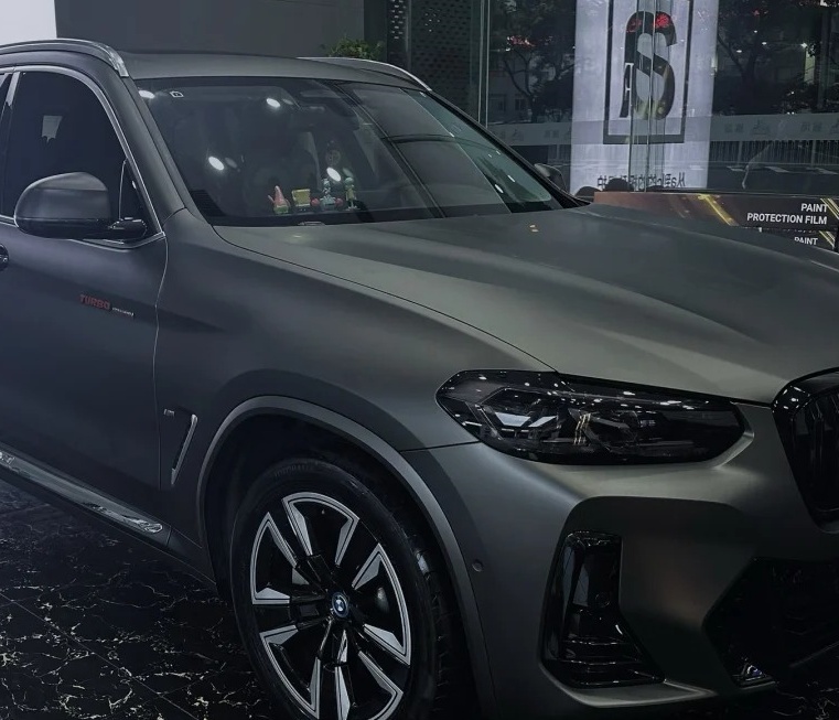 BMW Ultimate Flat Meteorites Grey Car Vinyl Wrap review efbhtef 02