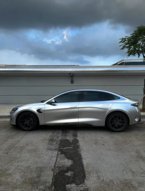 Matte Chrome Alexander Silver Car Vinyl Wrap review 