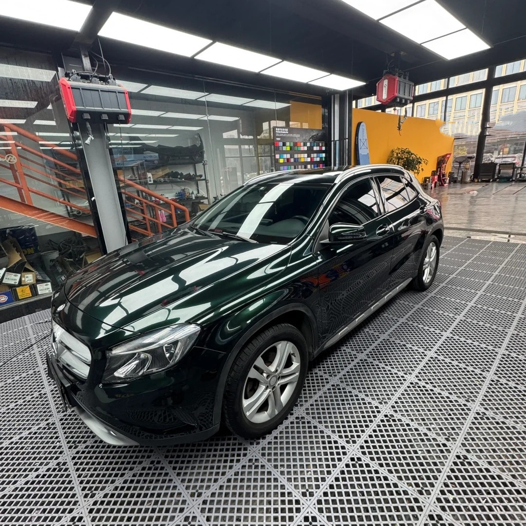 Gloss Benz Emerald Green Car Vinyl Wrap review gfng 02