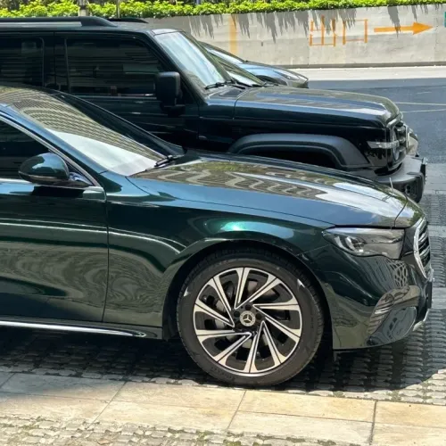 Gloss Benz Emerald Green Car Vinyl Wrap review 