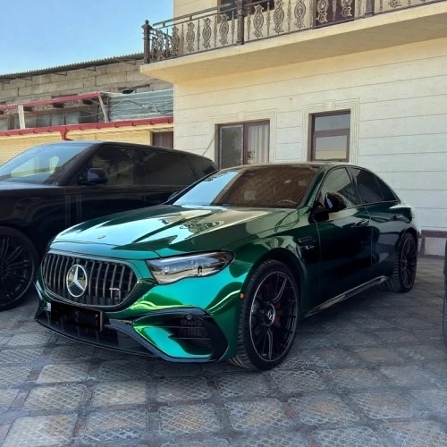Gloss Benz Emerald Green Car Vinyl Wrap review 