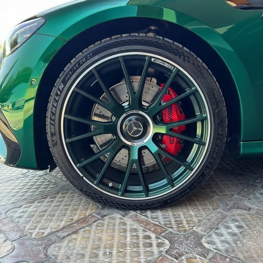 Gloss Benz Emerald Green Car Vinyl Wrap review fdgbef 03