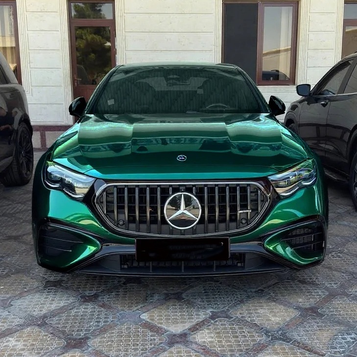 Gloss Benz Emerald Green Car Vinyl Wrap review fdgbef 02