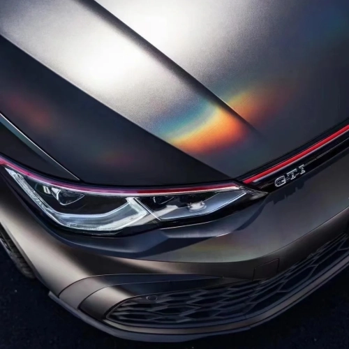 PET Neon Electroplated Tungsten Steel Grey Car Vinyl Wrap review 