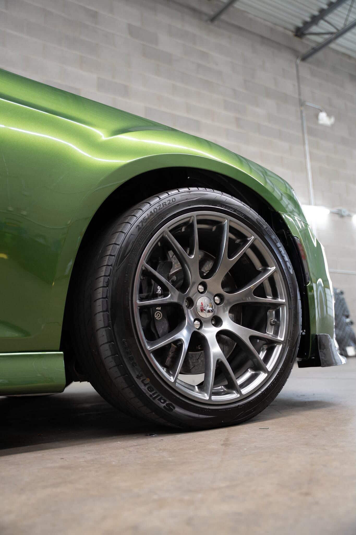 Gloss Metallic Mamba Green Car Vinyl Wrap review 0