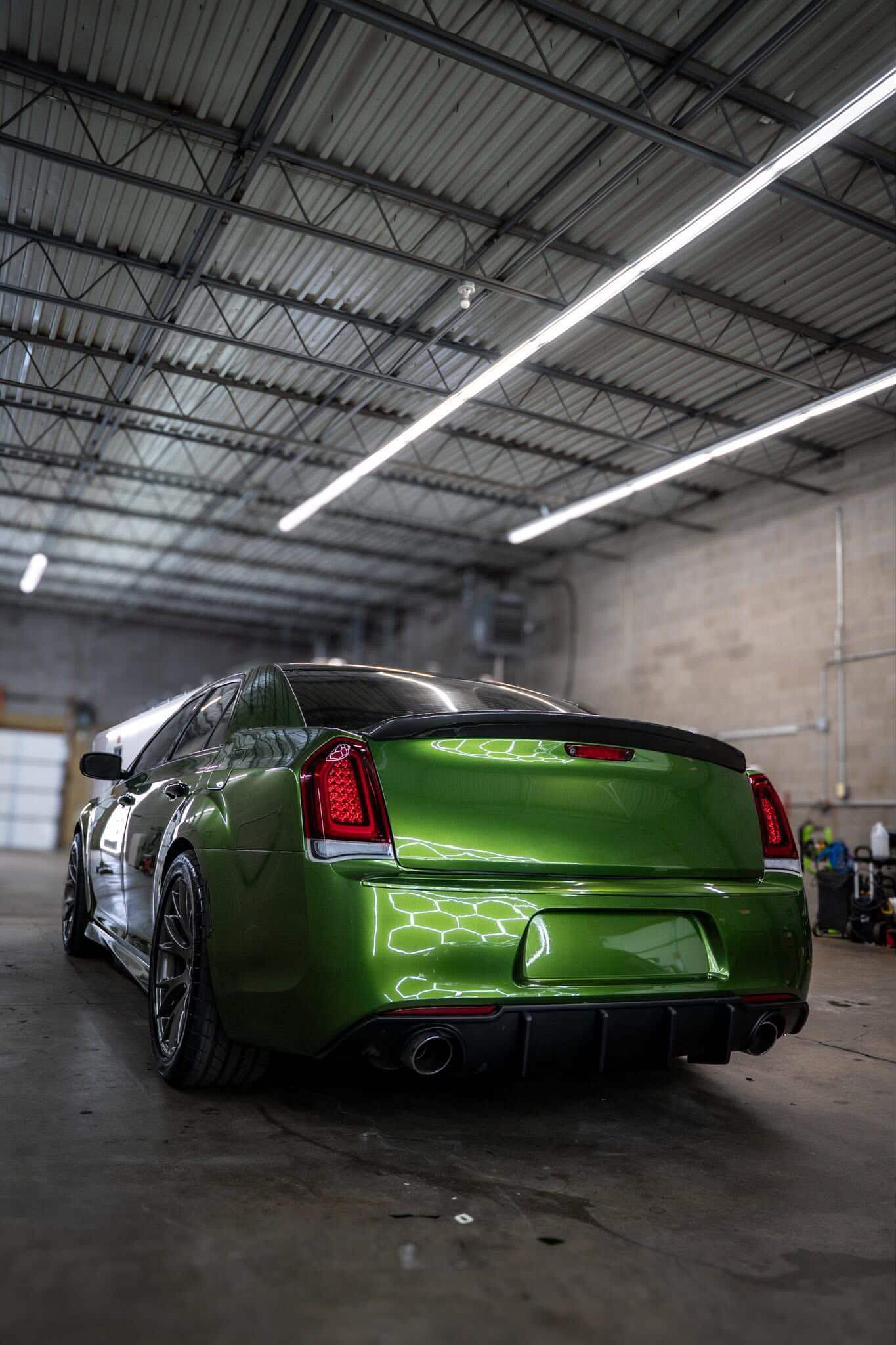 Gloss Metallic Mamba Green Car Vinyl Wrap review 1