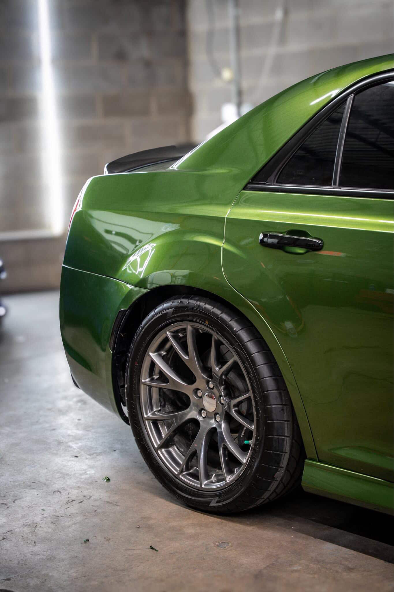 Gloss Metallic Mamba Green Car Vinyl Wrap review 2