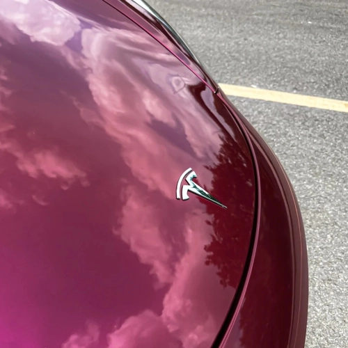 PET Glossy Metallic Rubellite Purple Vinyl Wrap review 