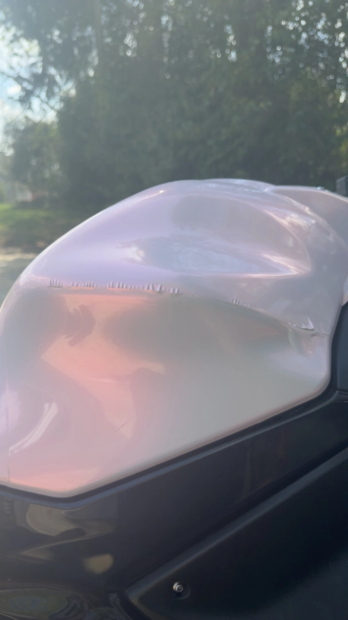 Gloss Metallic Pink to White Car Vinyl Wrap  review 