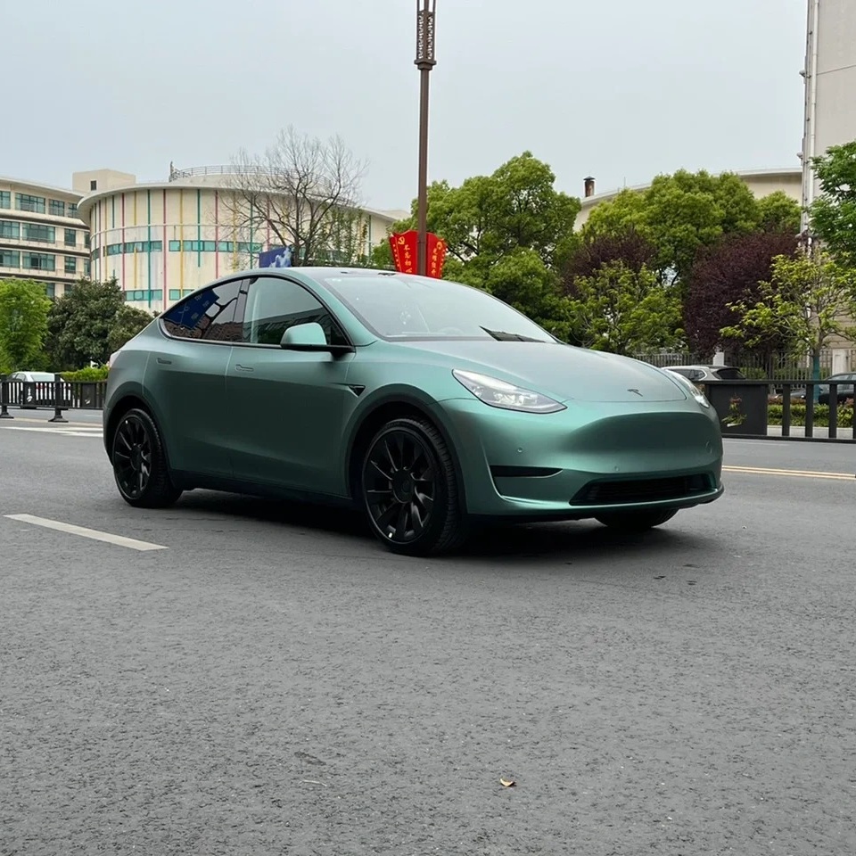 Ultra-Matte Midnight Green Car Vinyl Wrap review 0