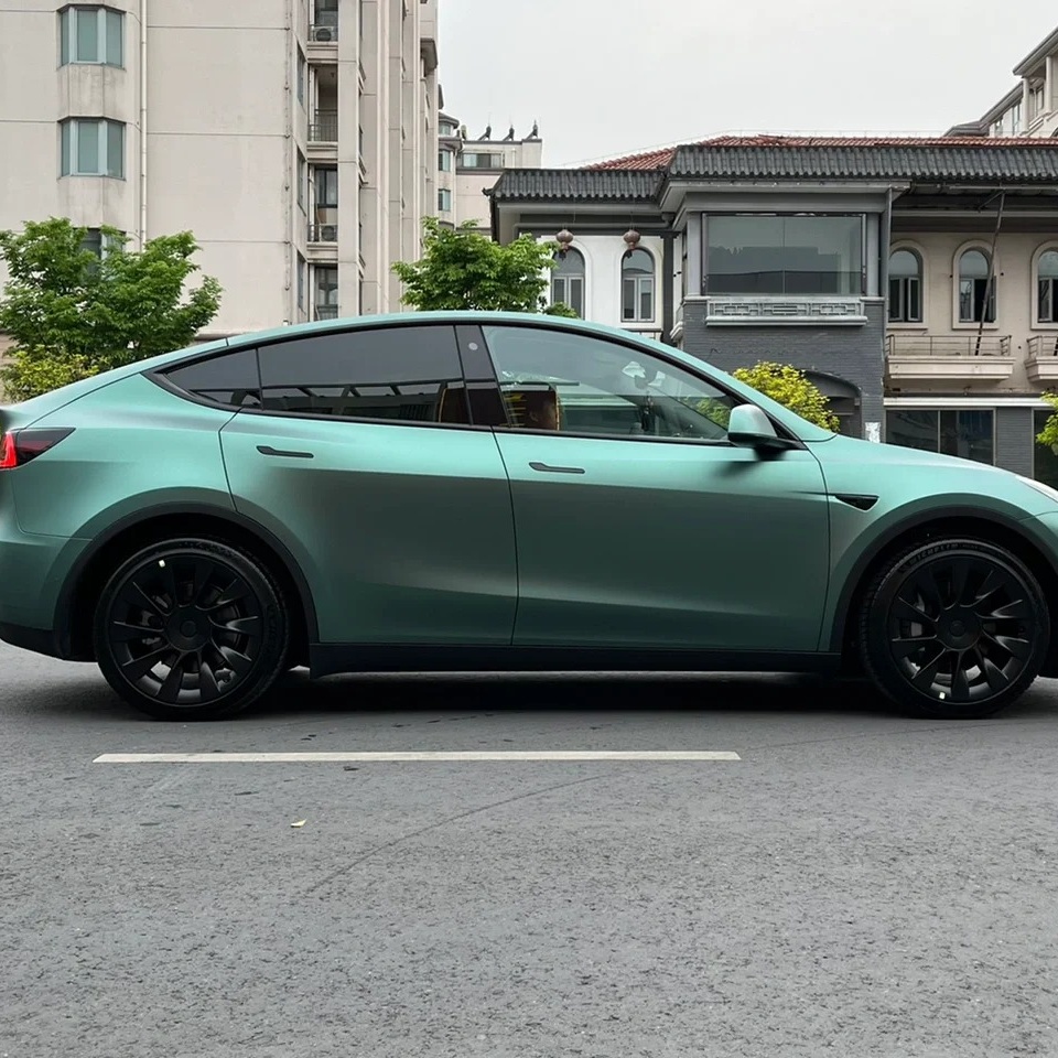 Ultra-Matte Midnight Green Car Vinyl Wrap review 0