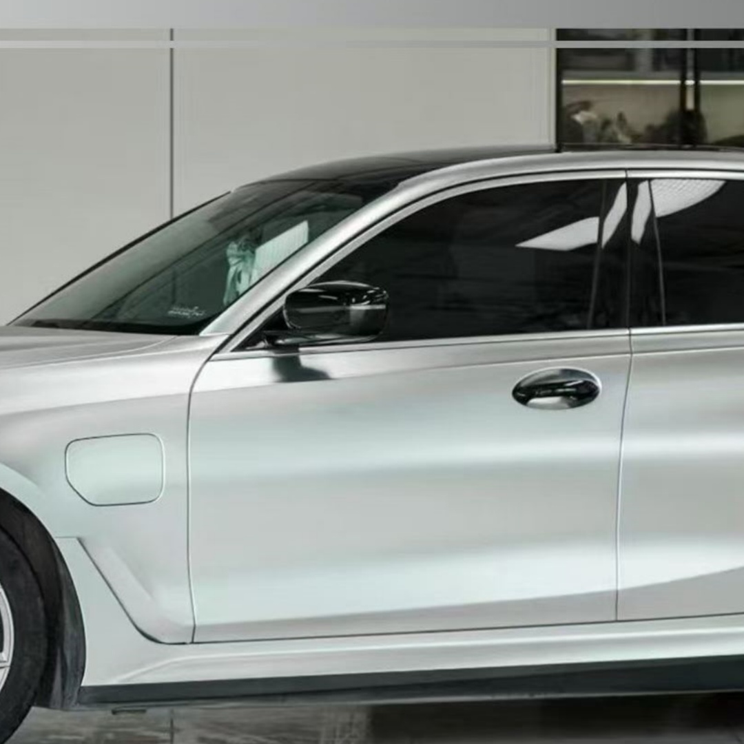 Matte Chrome Alexander Silver Car Vinyl Wrap review gytgh 01