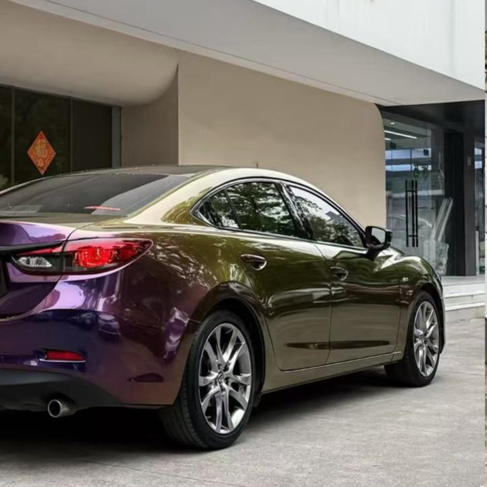  Gloss Shifting Green Purple Car Vinyl Wrap review fdgre 00