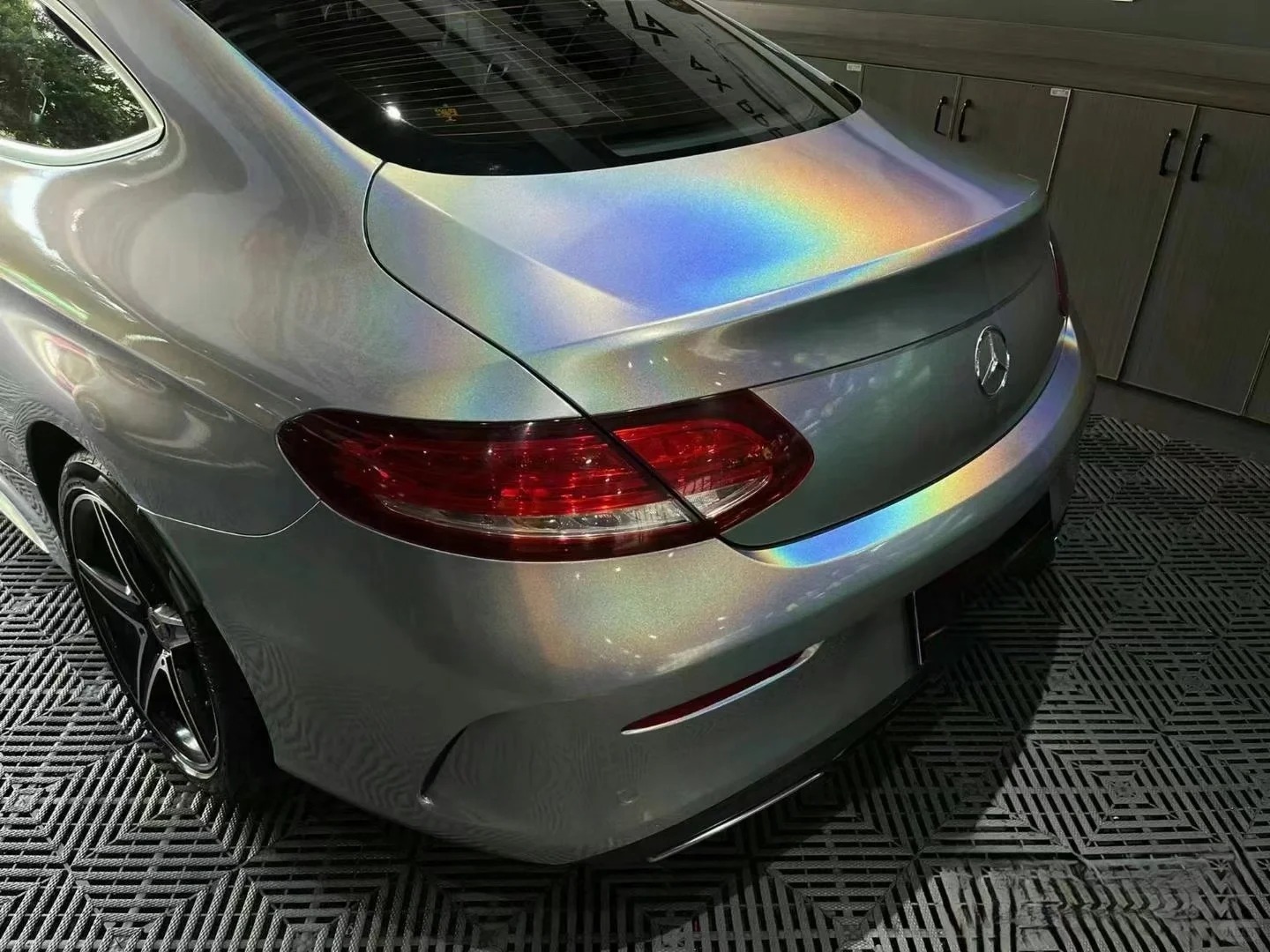 Glossy Laser Silver Car Vinyl Wrap review rgjew 00