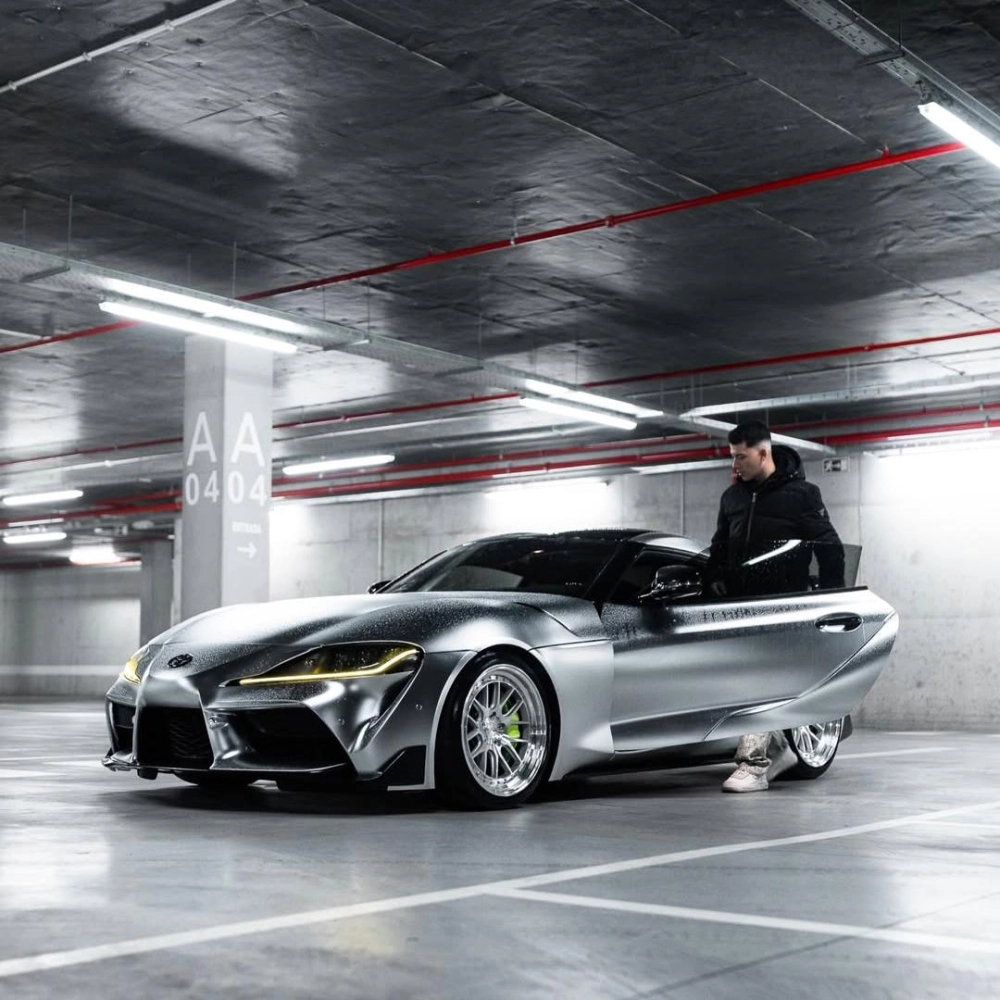 Matte Chrome Alexander Silver Car Vinyl Wrap review fdgbre 02