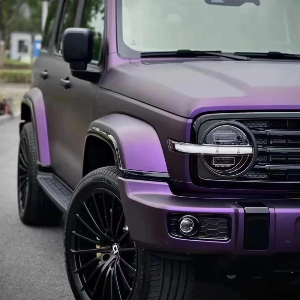 Matte Metallic Purple Car Vinyl Wrap review cuyf 02