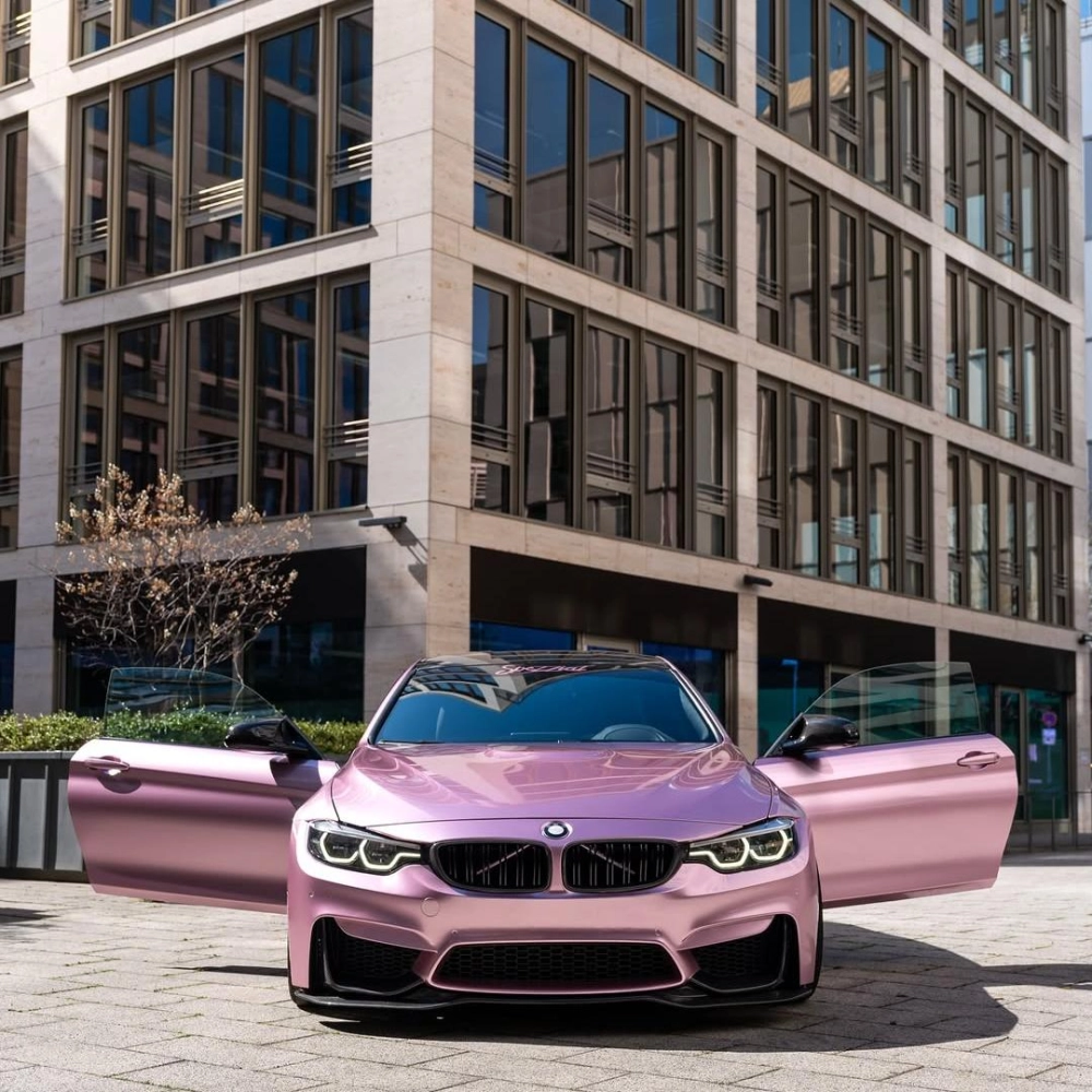 PET Bentley Passion Pink Car Vinyl Wrap review safew 00