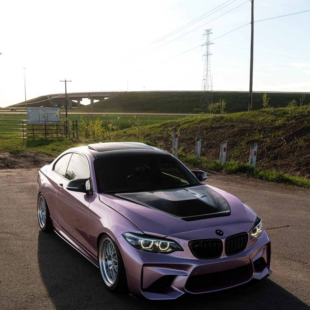 PET Bentley Passion Pink Car Vinyl Wrap review safew 02