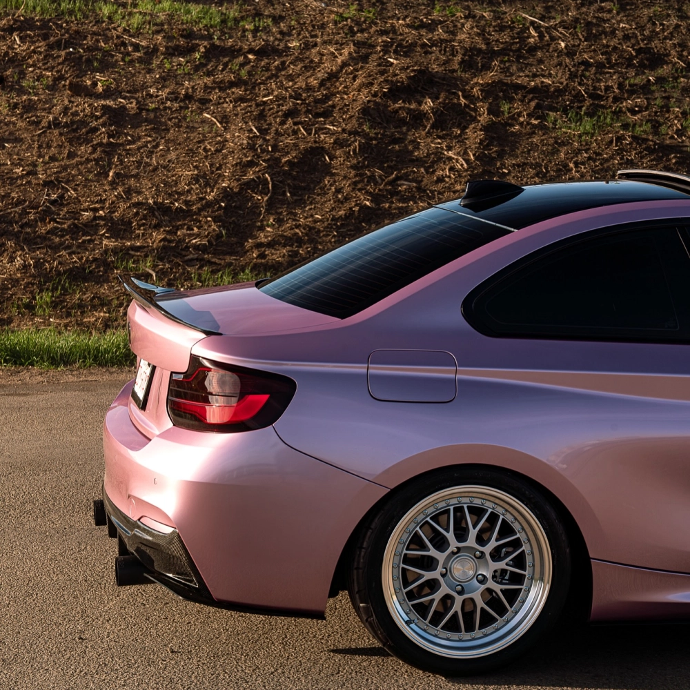 PET Bentley Passion Pink Car Vinyl Wrap review safew 03