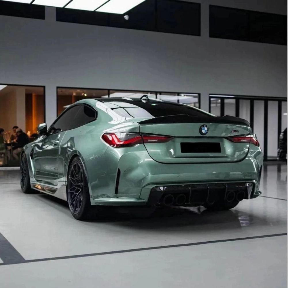 PET Gloss Liquid Alpine Green Car Vinyl Wrap review Leona 02