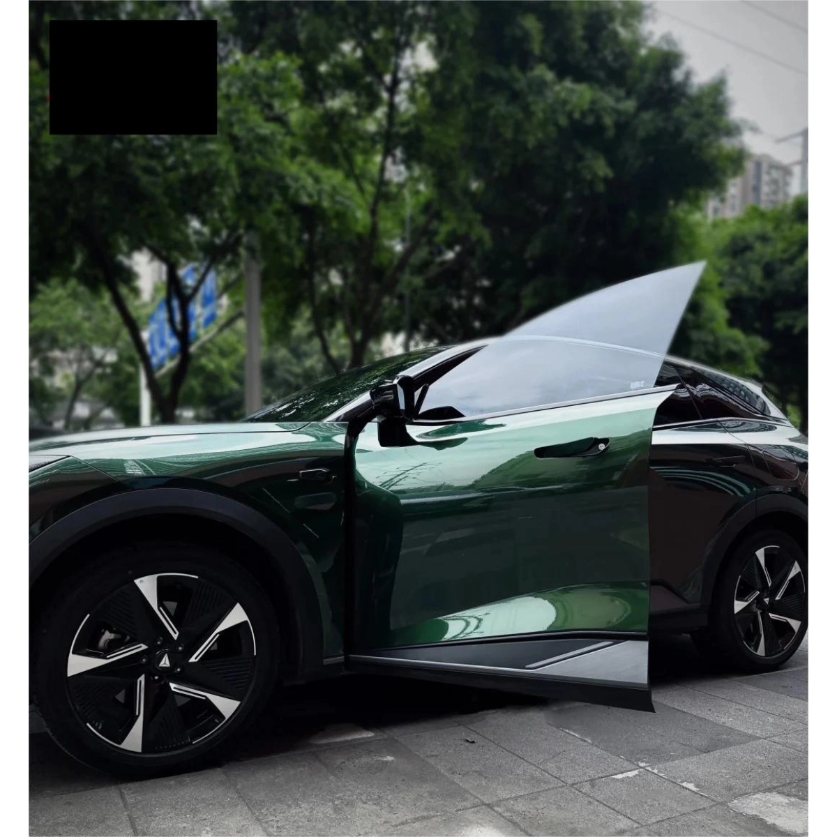 PET Gloss Metallic Midnight Green Car Vinyl Wrap review fgryt 01