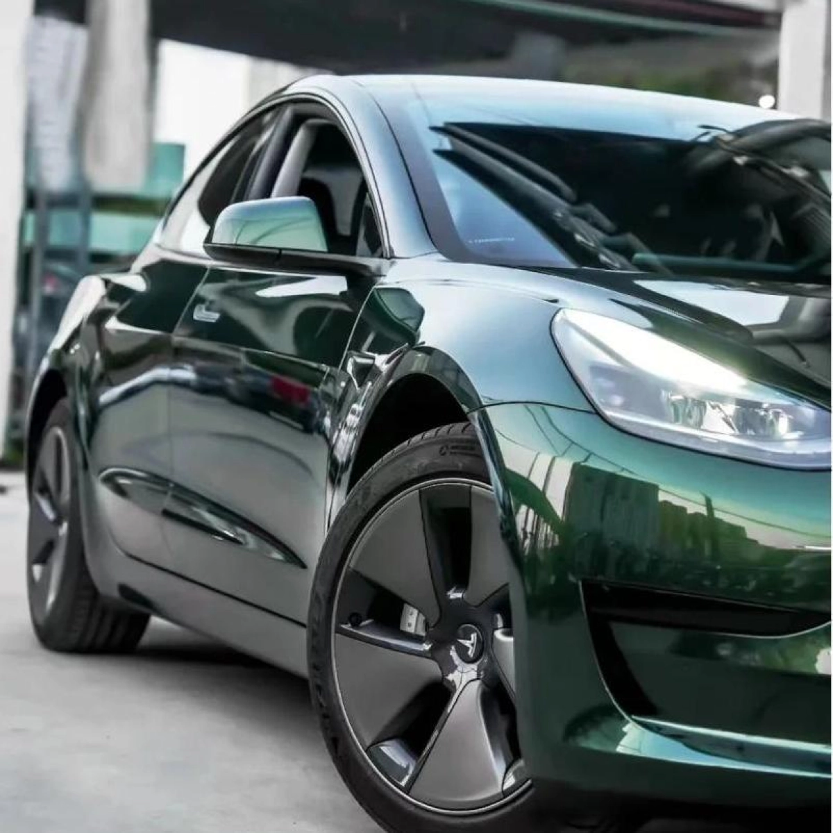 PET Gloss Metallic Midnight Green Car Vinyl Wrap review gfn 01